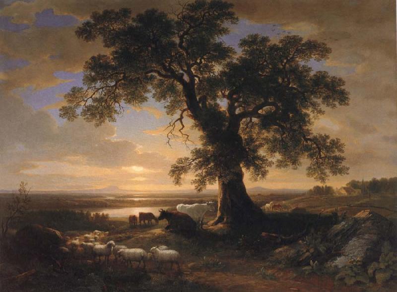 Asher Brown Durand The Solitary oak oil painting image